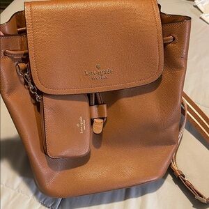 Kate Spade Tan Leather Backpack
